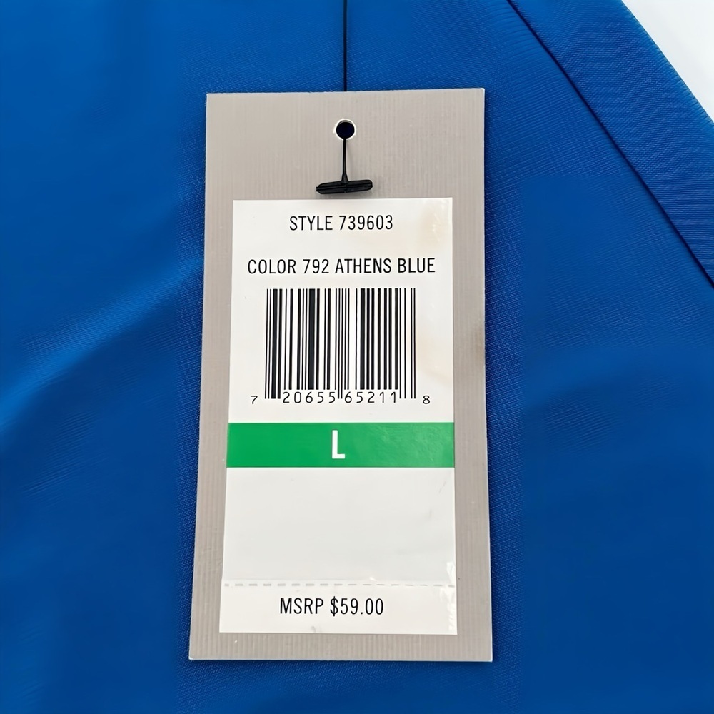 Chaus New York Royal Blue High Low Tunic Sleeveless Tank Top Scoop Neck Large - Picture 11 of 13